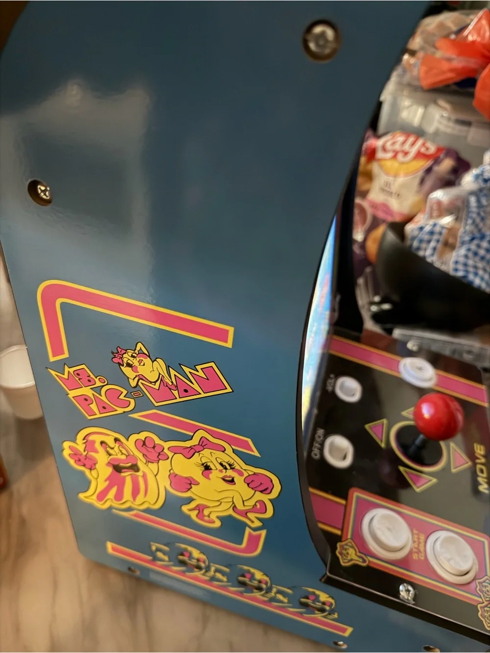 Arcade Classic Miss Pac-Man Arcade Machine - Pink/Blue (tabletop)